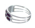 Sterling Silver Magenta Turquoise Opal Inlay Ring Size 5-1/4 RX60849